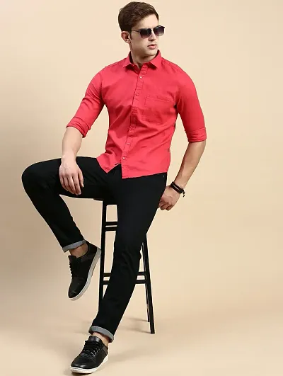 Hot Selling Cotton Blend Long Sleeves Casual Shirt 