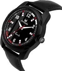 Trendy Black Leather Analog Watch-thumb1