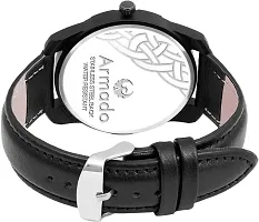 Trendy Black Leather Analog Watch-thumb2