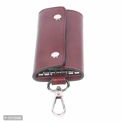 INSTABUYZ Leather Pouch Keychain Brown KeyPouch/Wallet Key Chain/Brown Wallet Key Chain/Brown Key Pouch/Leather Wallet Keychain/Hanging Keys-thumb4