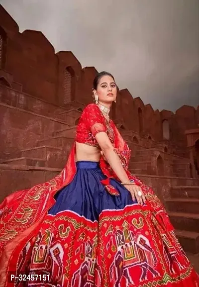 Stylish Art Silk Lehenga Choli  with Dupatta for Women-thumb2