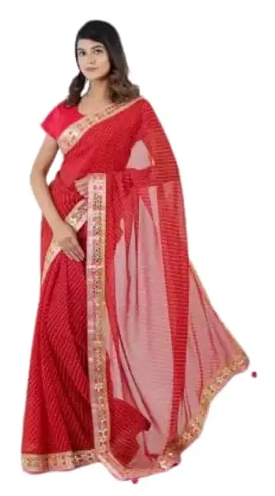 Traditional Rajasthani Piliya Chunri Saree with Gota Patti Handwork