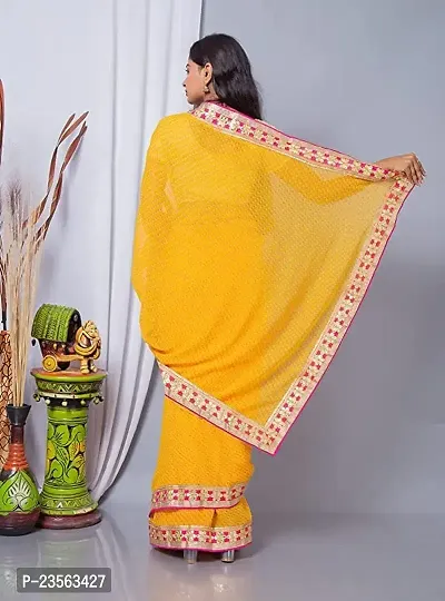 Pure Gaji Silk Bandhani Ghatchola With Gota patti Work Saree, BJ, NR –  Priyaz Gallery