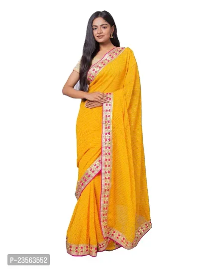 Ladies Rajasthani Pure Cotton Best Quality Chokda Stone Work Saree without  Blouse | Pack of 1