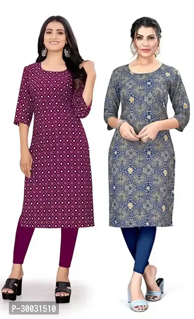 Fancy Crepe Kurtas For Women Pack Of 2