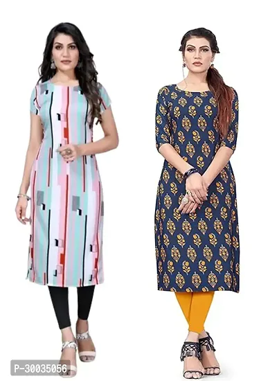 Fancy Crepe Kurtas For Women Pack Of 2