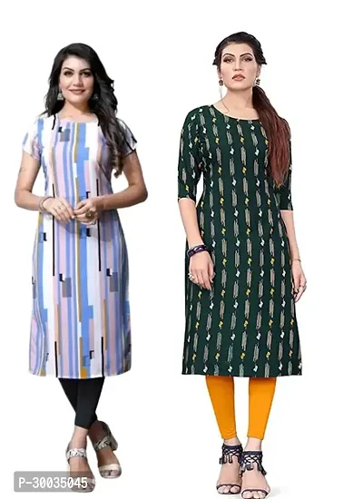 Fancy Crepe Kurtas For Women Pack Of 2