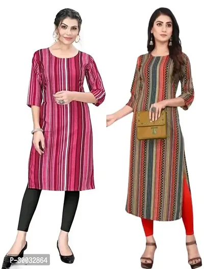 Fancy Crepe Kurtas For Women Pack Of 2