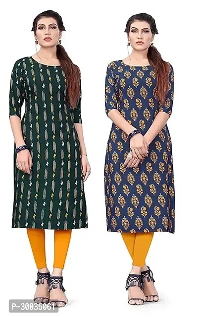 Fancy Crepe Kurtas For Women Pack Of 2