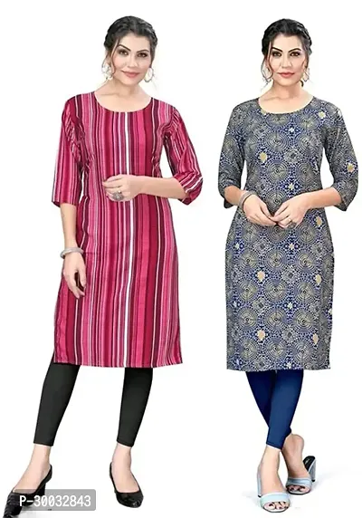 Fancy Crepe Kurtas For Women Pack Of 2