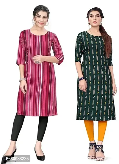 Fancy Crepe Kurtas For Women Pack Of 2