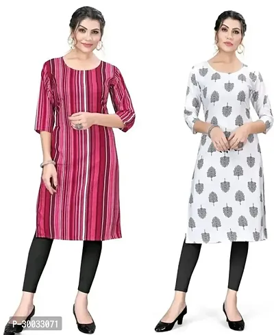 Fancy Crepe Kurtas For Women Pack Of 2