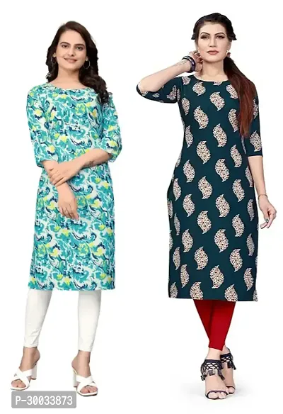 Fancy Crepe Kurtas For Women Pack Of 2