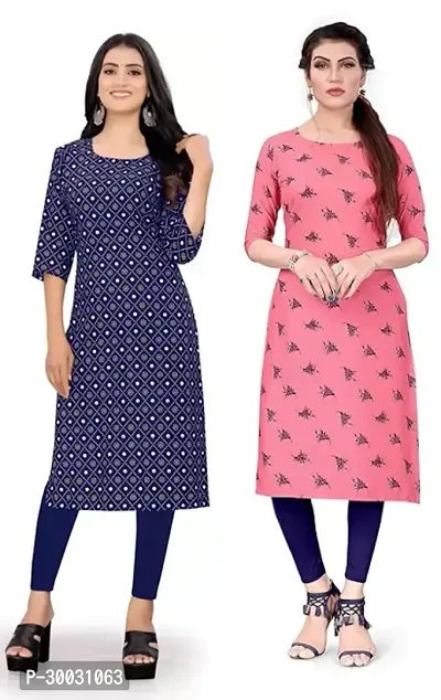 Fancy Crepe Kurtas For Women Pack Of 2