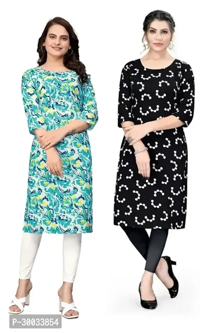 Fancy Crepe Kurtas For Women Pack Of 2