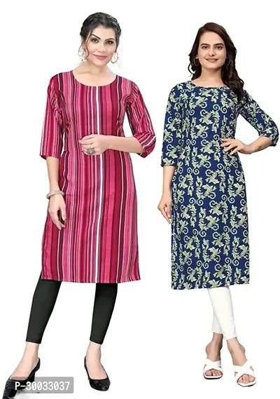 Fancy Crepe Kurtas For Women Pack Of 2