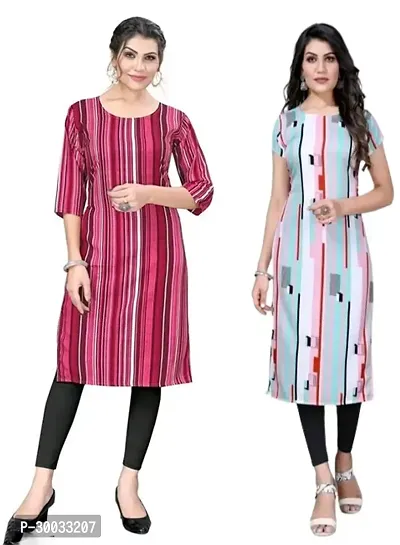 Fancy Crepe Kurtas For Women Pack Of 2