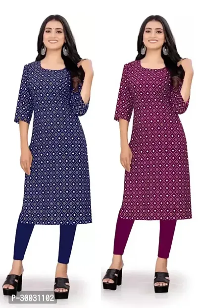 Fancy Crepe Kurtas For Women Pack Of 2