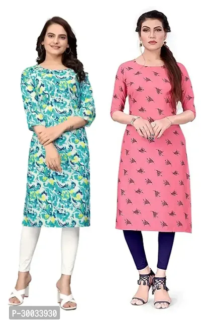 Fancy Crepe Kurtas For Women Pack Of 2