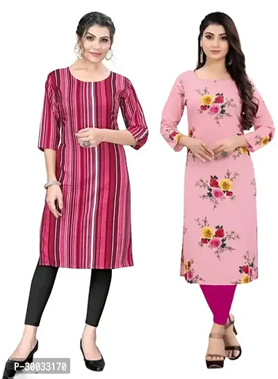 Fancy Crepe Kurtas For Women Pack Of 2