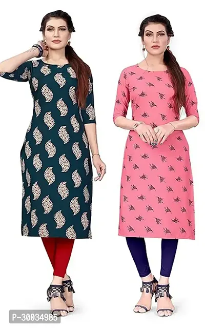 Fancy Crepe Kurtas For Women Pack Of 2