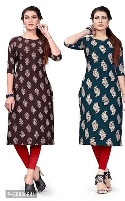 Fancy Crepe Kurtas For Women Pack Of 2