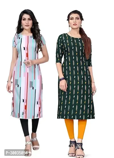 Fancy Crepe Kurtas For Women Pack Of 2