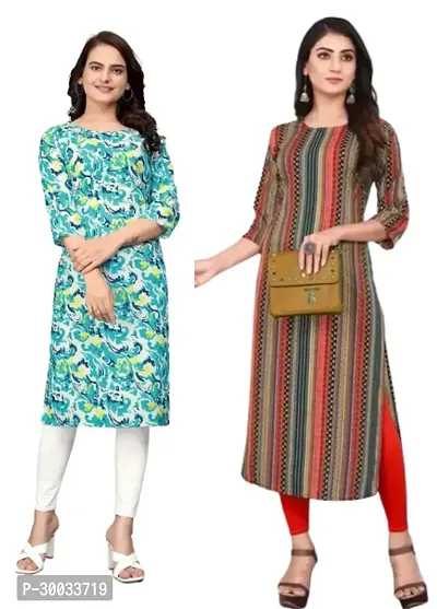 Fancy Crepe Kurtas For Women Pack Of 2