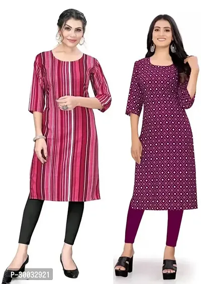 Fancy Crepe Kurtas For Women Pack Of 2