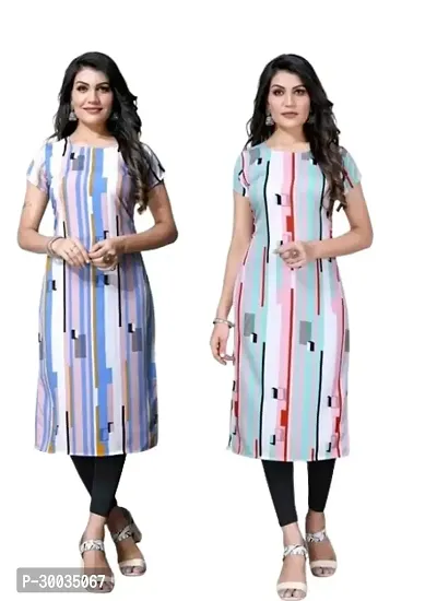 Fancy Crepe Kurtas For Women Pack Of 2