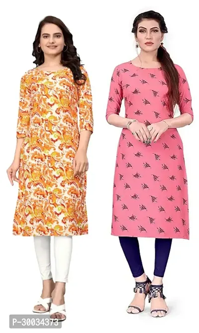 Fancy Crepe Kurtas For Women Pack Of 2