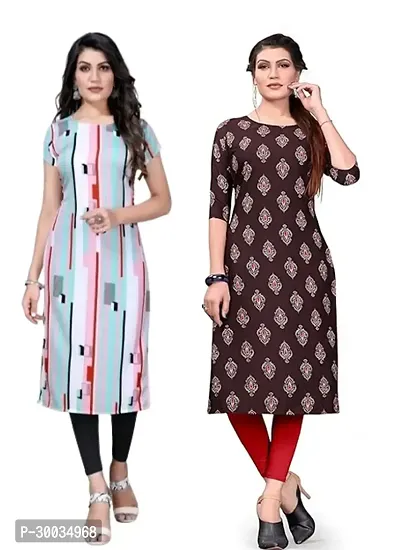 Fancy Crepe Kurtas For Women Pack Of 2