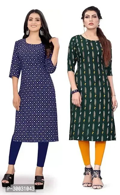 Fancy Crepe Kurtas For Women Pack Of 2