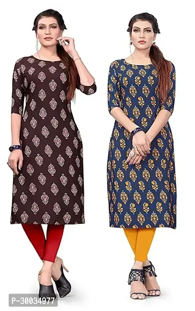 Fancy Crepe Kurtas For Women Pack Of 2