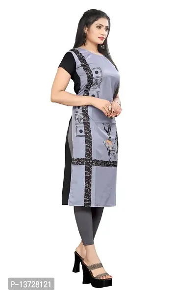 NIVAN ENTERPRISE Women Crepe Digital Printed A-line Kurta-thumb3