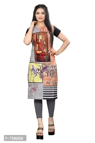 Trendy Crepe Printed  Kurta For Women Combo Pack Of 2-thumb5