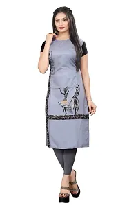 Trendy Crepe Printed  Kurta For Women-thumb1