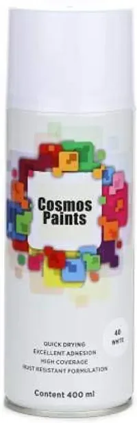 Cosmos Paints Gloss White Spray Paint 400ml-thumb1