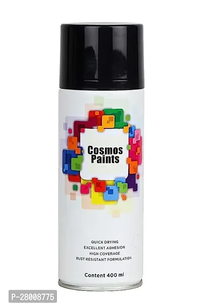 Cosmos Paints Matt Black Spray Paint 1600 ml (Pack of 4)-thumb2