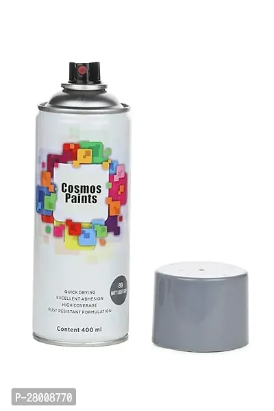 Cosmos Paints Matt Black Grey Matt Light Grey Spray Paint 400 ml (Pack of 2)-thumb3