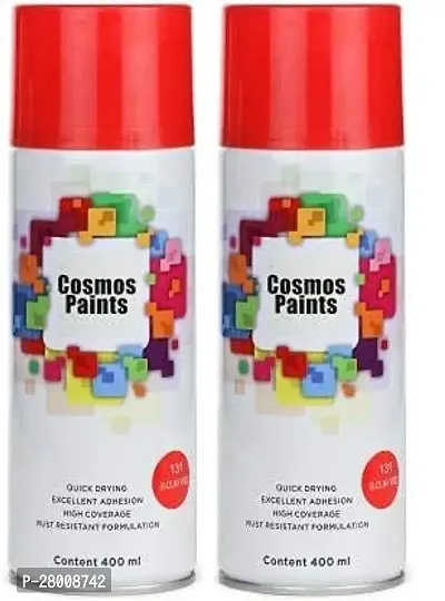 Cosmos Paints Suzuki Red Spray Paint 400ml (Pack of 2)