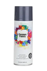 Cosmos Paints Matt Black Grey Spray Paint 1600 ml (Pack of 4)-thumb1