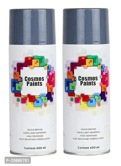 Cosmos Matt Light Grey Spray Paint-400ml (Pack of 2)-thumb0