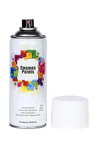 Cosmos Paints Matt Black Grey  Matt White Spray Paint 400 ml (Pack of 2)-thumb2