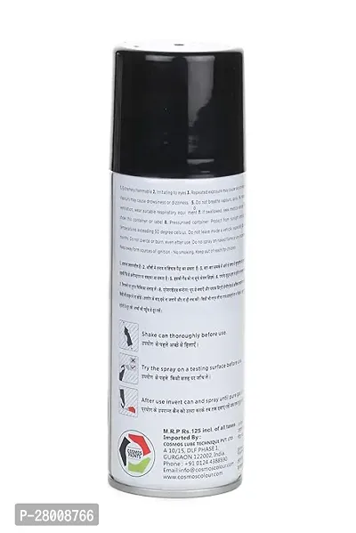 Cosmos Paints Matt Black  Gloss White Spray Paint 400 ml (Pack of 2)-thumb3