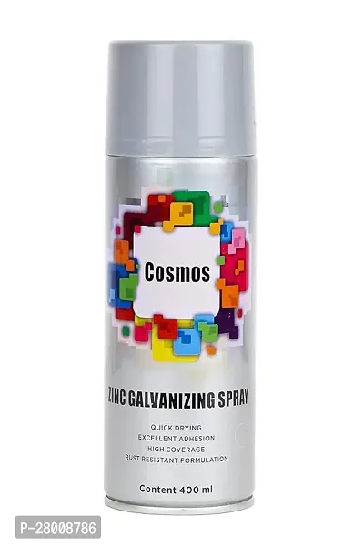 Cosmos Zinc Galvanizing Spray Paint 400 ml (Pack of 2)-thumb2