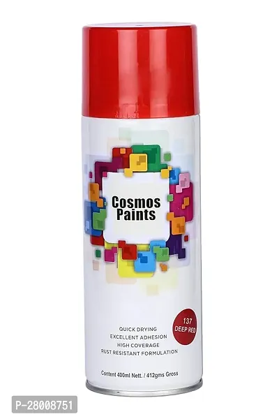 Cosmos Paints DeepRed Spray Paint 1600 ml (Pack of 4)-thumb2