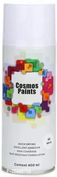 Cosmos Paints Gloss White Spray Paint 400ml (Pack of 2)-thumb3