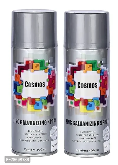 Cosmos Zinc Galvanizing Spray Paint 400 ml (Pack of 2)