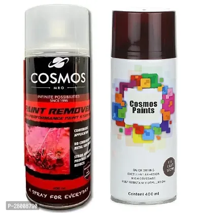 Cosmos Paints Remover and Light Brown Spray Paints Combo Pack (Combo of 2)